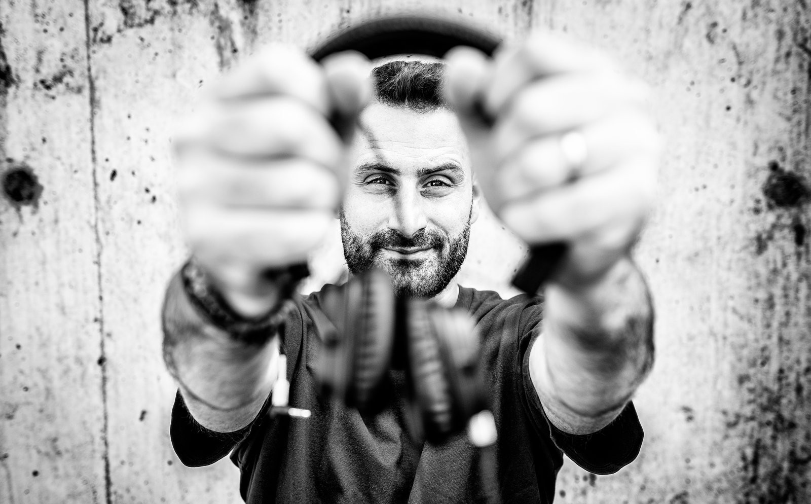 Melfiano, duo, portrait noir et blanc